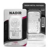 1 Oz Nadir Silver Bar (In Assay) .999 Fine Silver