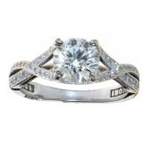 18kt Gold TACORI 1.51 ct VS Lab Diamond Ring