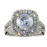 14kt Gold 3.22 ct  Round Brilliant Diamond Ring