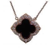 14kt Rose Gold 1/4 ct Diamond Necklace