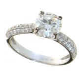 14kt Gold 1.69 ct Brilliant VS Lab Diamond Ring