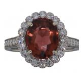 14kt Gold 3.89 ct Tourmaline & Diamond Ring