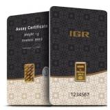 One Gram: IGR Istanbul Refinery .999 Fine Gold Bar