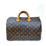 Louis Vuitton LV Hand Bag Speedy 35 Browns Monogra