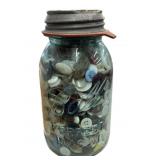 Ball Mason Jar Vintage Buttons