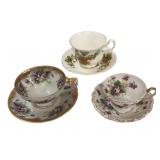 (1) Royal Albert & (2) Cups & Saucers