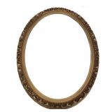 Oval Gold Framed Mirror