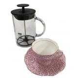 Boduri Coffee Press & Bone China Cup