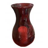 14 " Tall Ruby Vase