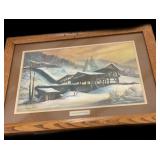 Winter Morning Coal Tipple Framed Print 20 x 22.5