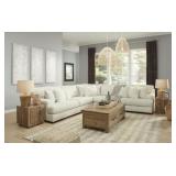 Ashley 52204 Zada Ivory 3 pc Designer Sectional