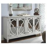 Ashley t505-562 Antique White 67" Console Cabinet