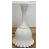 Fenton Spanish lace silver crest bell