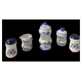 Blue & White Coffee Set