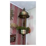 Brass Hanging Oil Rain Tree Lamp