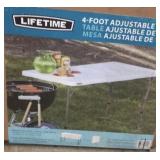 Lifetime 4-Foot Adjustable Table