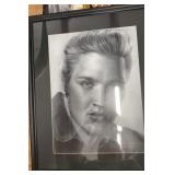 Elvis Framed Poster, Trifold Photos, Metal