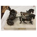 Horse & Chariot on Marble