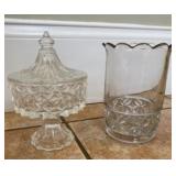 Glass lot (2 pieces)