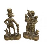 Brass 11 " Brass Character Book Ends