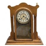 Antique Oak Ingraham Eight Day Clock w