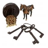 Horse, Indian Head Penny Decor, Iron Keys