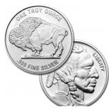 One Ounce - Buffalo .999 Fine Silver Round