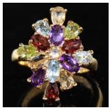 Quality 4.66 ct Natural Gemstone Cocktail Ring