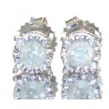 10kt Gold Brilliant 1.00 ct Diamond Stud Earrings