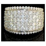 14kt Gold Brilliant 3.00 ct Diamond Dinner Ring