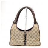 Gucci Hand Bag Brown Canvas