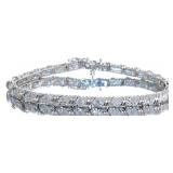 Brilliant 1.00 ct Diamond Wavelink Bracelet