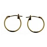 14kt Gold 12 mm Huggie Hoop Earrings