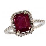 14k Gold 3.00 ct Ruby & Diamond Ring