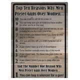 Why Men Prefer Guns Over Women Sign
