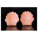 10kt Gold Natural Carved Coral Earrings