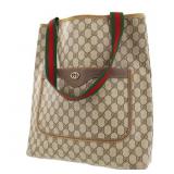 Gucci GG Plus Web Stripe Tote Handbag