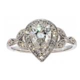 14k Gold 1.21 ct Pear Shape Lab Diamond Ring