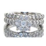 10kt Gold Round Brilliant 1.00 ct Diamond Bridal