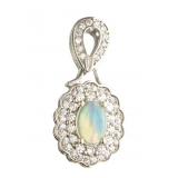 Genuine Ethiopian Opal Designer Pendant