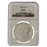 1904 O - MS63 Morgan Silver Dollar