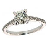 14k Gold 1.36 ct Round Brilliant Diamond Ring