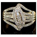 Brilliant 1.00 ct Diamond Designer Ring