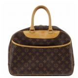 Louis Vuitton Deauville Handbag Monogram Brown
