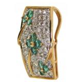 14kt Gold 2.00 ct Tsavorite Garnet & Diamond Pend.