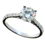 14kt Gold 1.90 ct VS Lab Diamond Ring