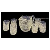 American Fostoria Pitcher & 6 Glasses