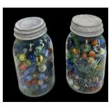 Blue Ball Mason Jar Marbles