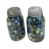 Blue Ball Mason Jar Marbles