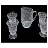 American Fostoria Pitcher & Glasses